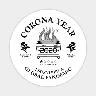 Corona Year 2020 ✅ I Survived A Global Pandemic Magnet